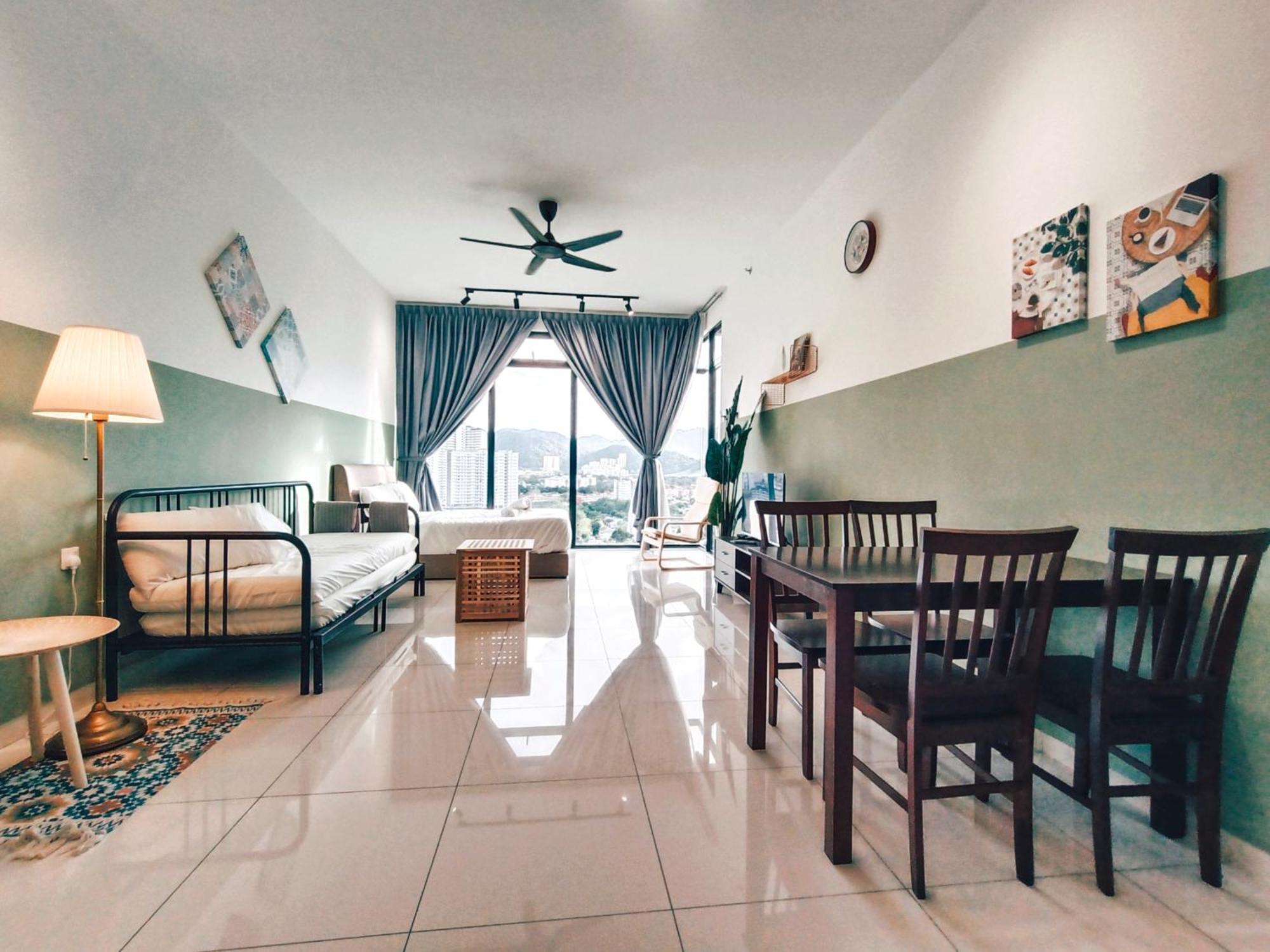 New 2Br Georgetown Warm And Lovely Homestay 10Pax-无敌美景两房民宿 Beacon Executive Suite מראה חיצוני תמונה
