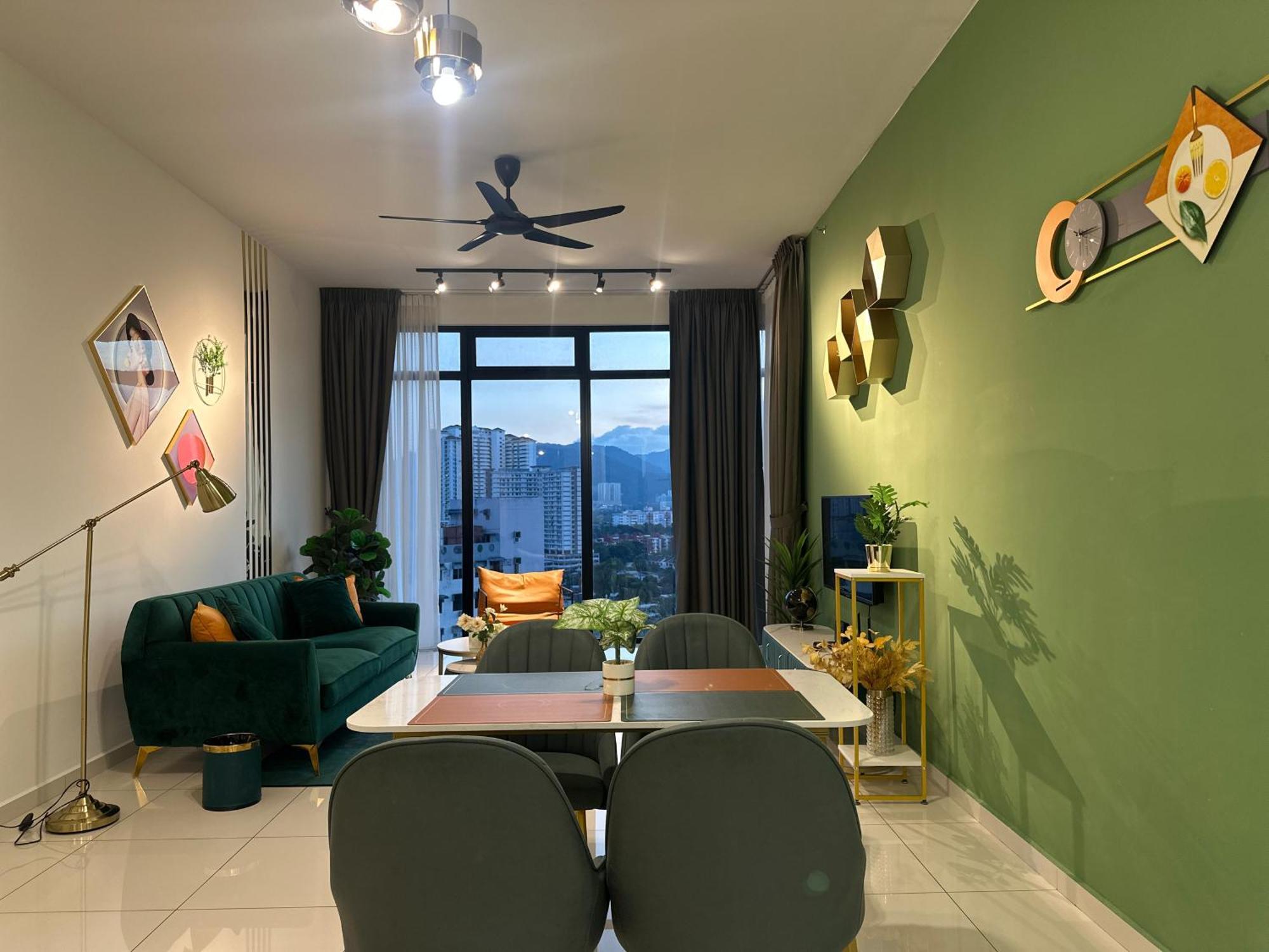 New 2Br Georgetown Warm And Lovely Homestay 10Pax-无敌美景两房民宿 Beacon Executive Suite מראה חיצוני תמונה